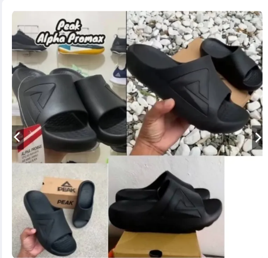 PEAK Street Slipper "Alpha Pro Max" RLW2601L รองเท้าแตะ หนานุ่ม ใส่หลังเล่นกีฬา เดินเล่น กระชับเท้า ทนทาน กันน้ำ100% Size 36 - 46 - Image 5